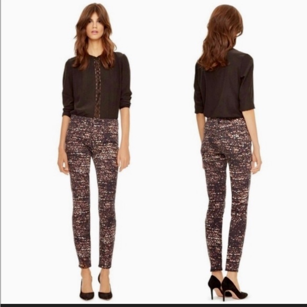 Tory Burch Blurred Lights Circle Patterned Pants Size 29